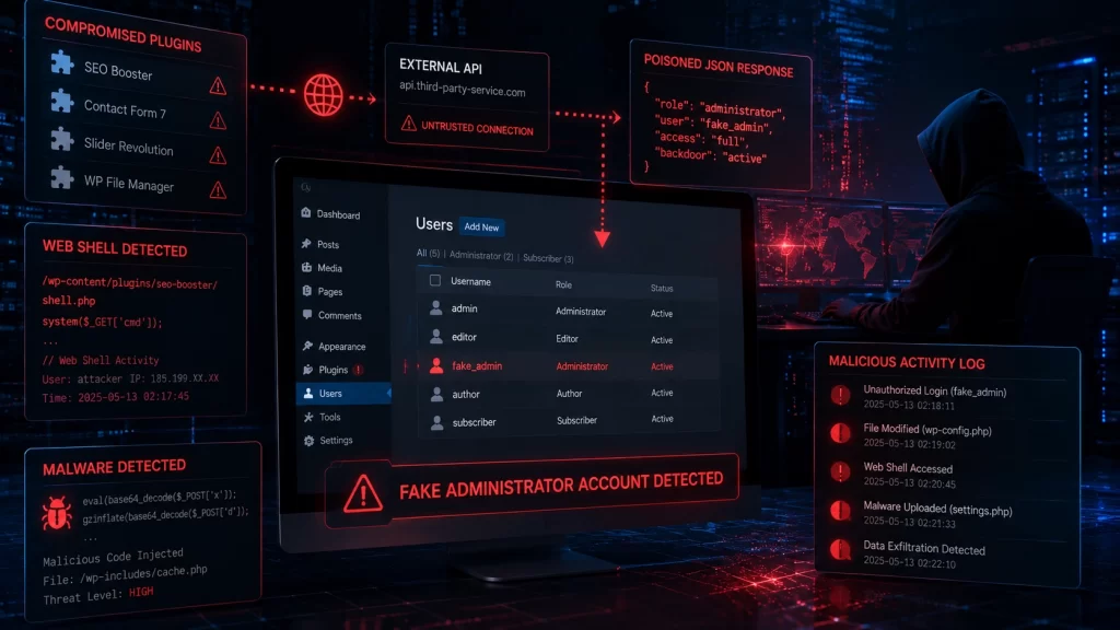 เตือนภัย WordPress! แฮกเกอร์โจมตี BdThemes ผ่าน Supply Chain สร้าง Admin ปลอมและ Web Shell 2 Supply Chain สร้าง Admin ปลอม